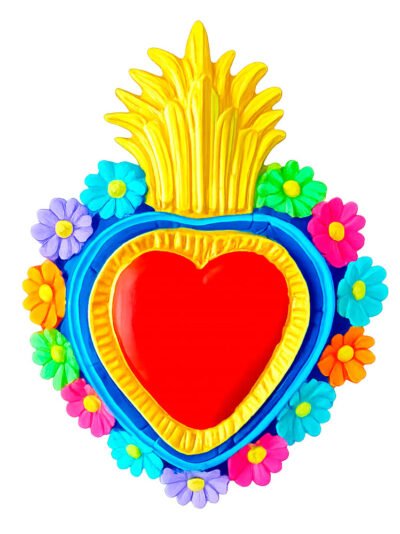 Corazón de flores